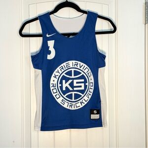 Nike Kyrie Irving x Rod Strickland Jersey Youth Small Blue Basketball Reversible